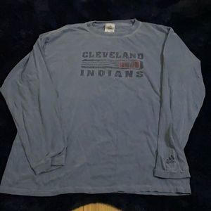 Vintage Cleveland Indians, large, gray, long sleeve